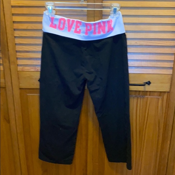 EUC / VS Pink crop yoga pants - Picture 2 of 5
